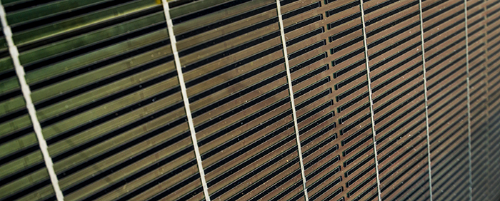 Window blinds in test facility