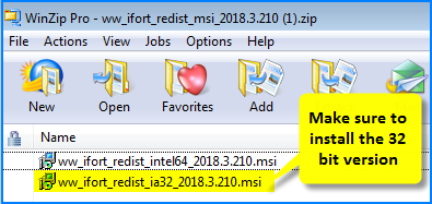 intel visual fortran redistributables on ia-32